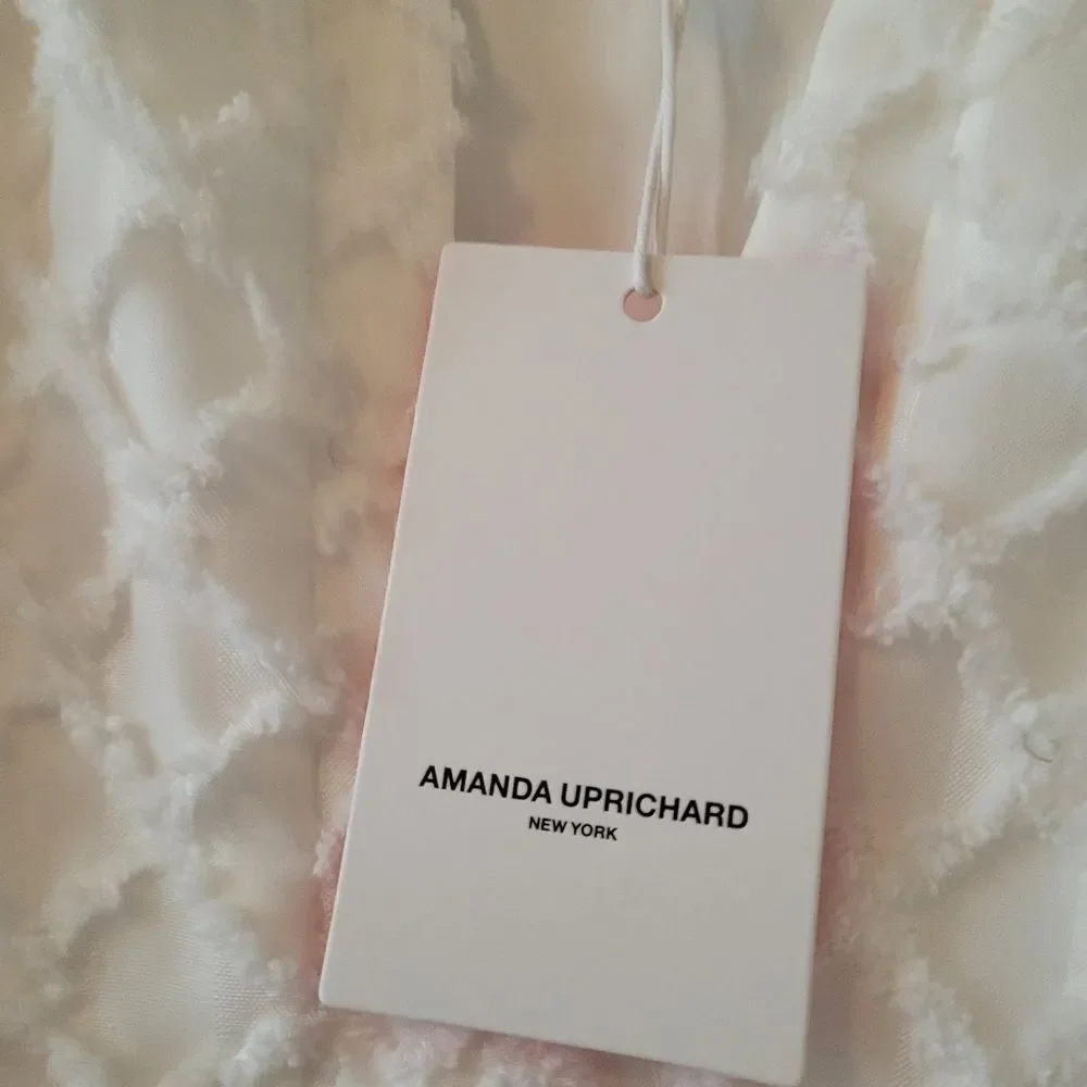 Amanda Uprichard Connolly Dress Split V Neck Sleeveless Midi Dress SMALL NWT